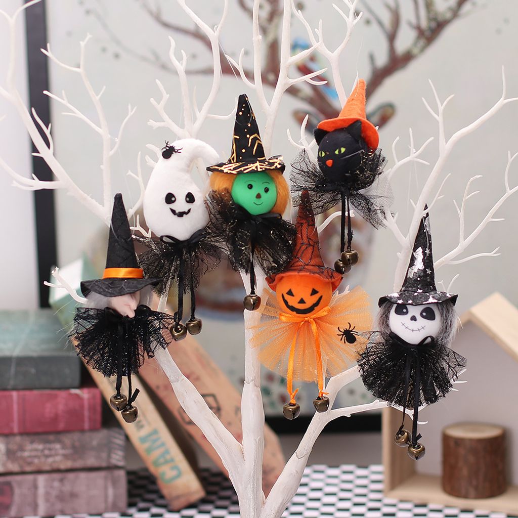 BoomBone Halloween-Halsbänder Für Katzen & Kleine Hunde – Mit Glöckchen & Kürbis-Anhänger, 2 Stück