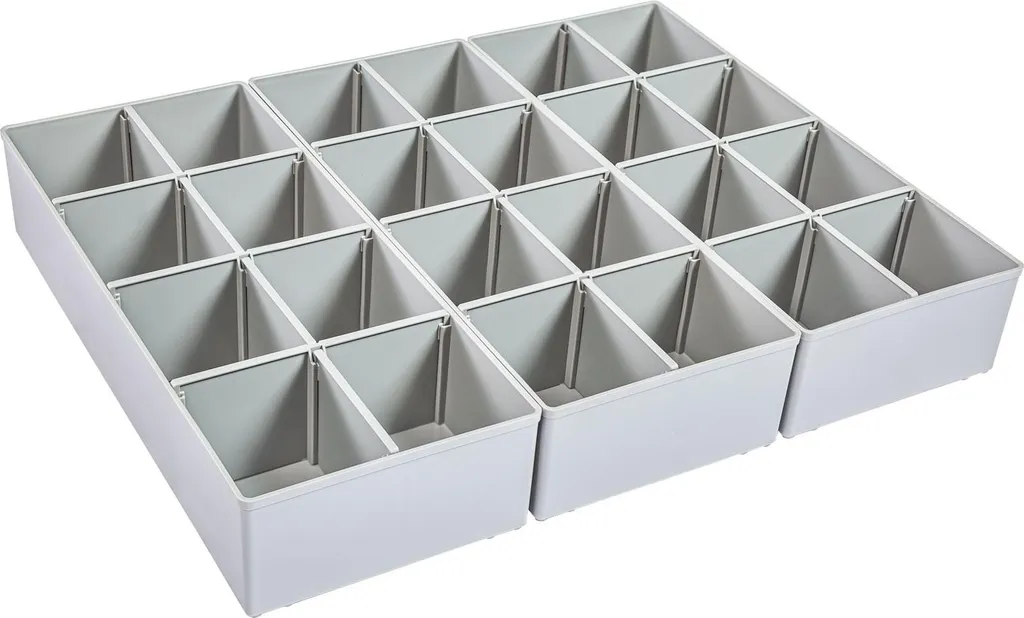 Insetbox K3 gris lot de 3 pour organiser vos accessoires dans la L-BOXX