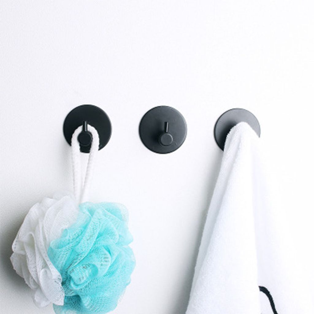Piece 3M Selbstklebender Handtuchhaken, 304 Edelstahl Kleiderhaken Haken Wandhaken Handtuchhalter Kleiderhaken für Bad und Küche, kein Bohren erf...