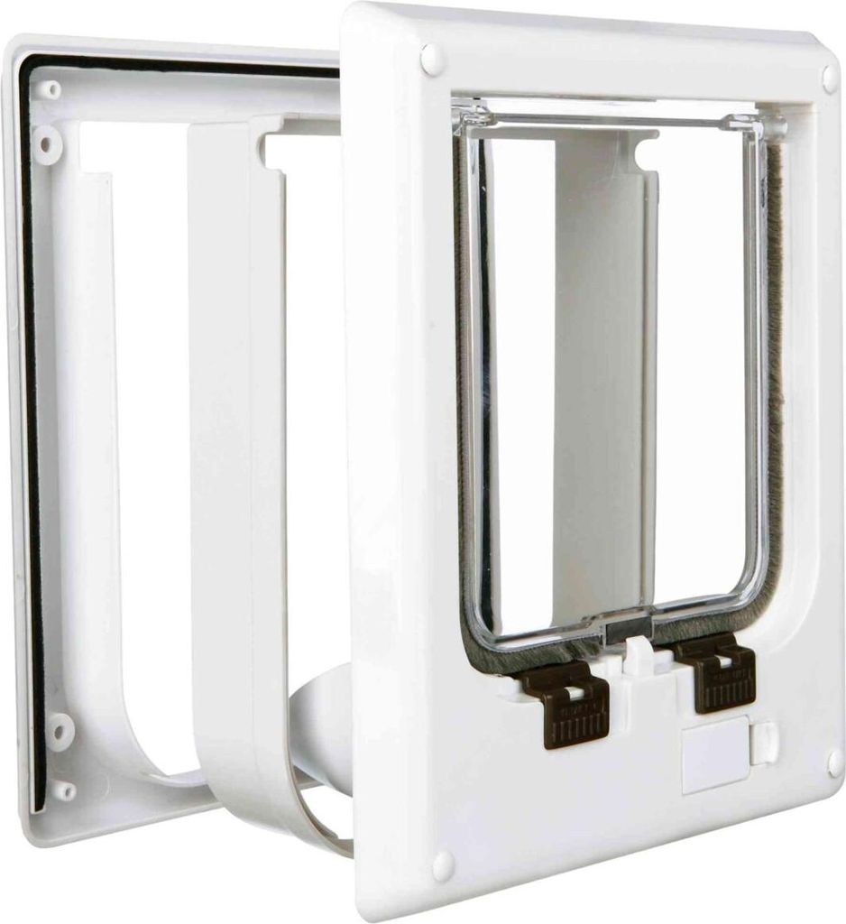TRIXIE 4-Wege Freilauftür, elektromagnetisch - weiß - 21,1 Produktbild 