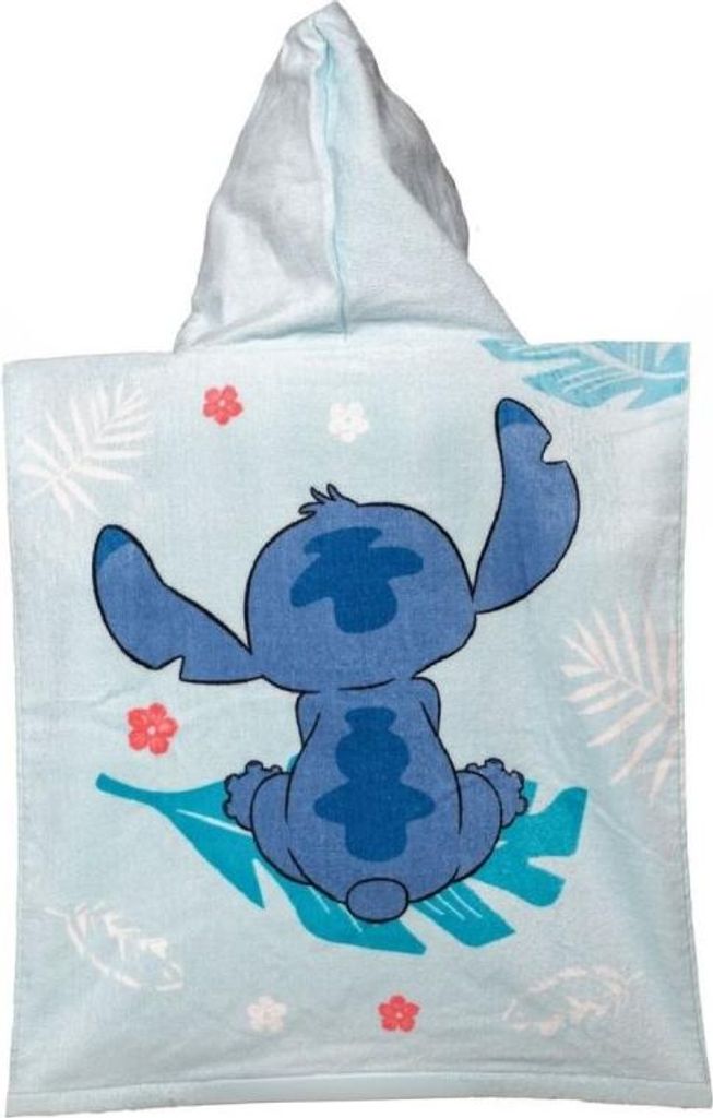 Lilo & Stitch Kinder-Strandponcho aus Baumwolle 50x115 cm