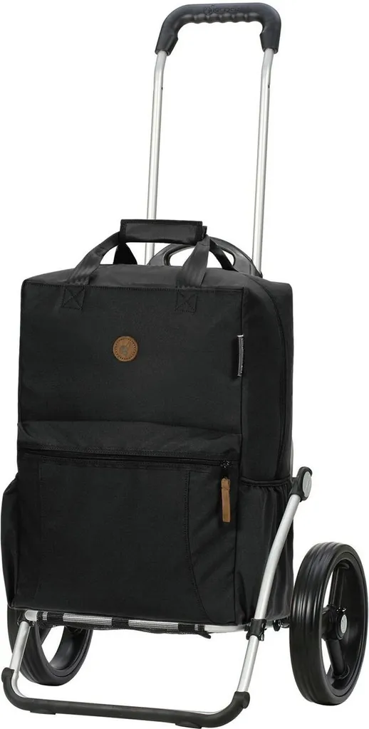 Andersen Royal Shopper Carl Chariot de Courses Noir avec Sac Ordinateur