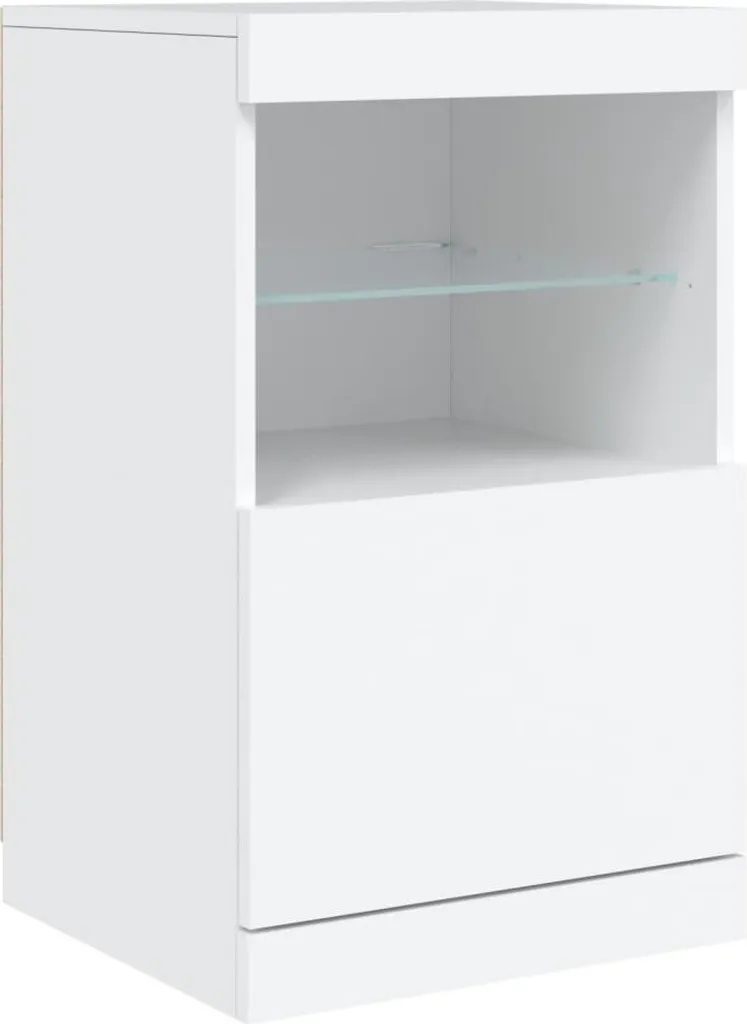 SYFAX™ Credenza con Luci LED Bianca 41x37x67 cm - 3