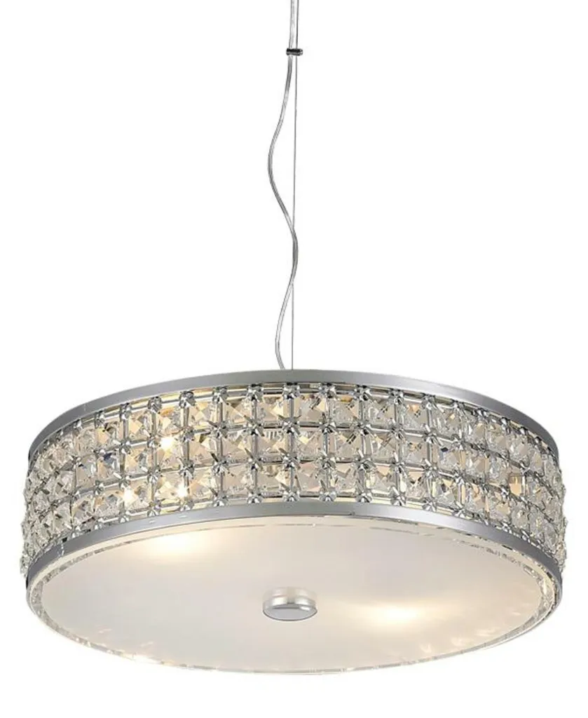 Lustre suspension en cristal moderne DLA619B2 pour salon et séjour