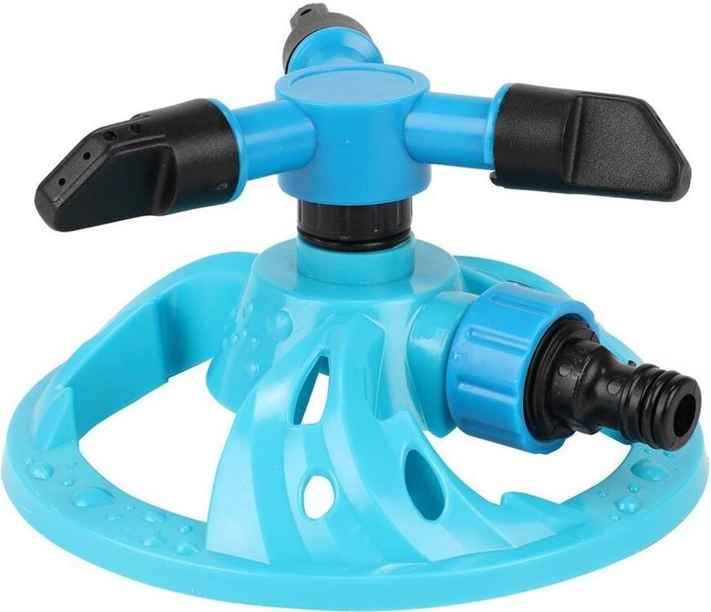 Toi-Toys - SPLASH Wassersprinkler (blau, drehend) Wassersprenkler Rasensprenger Kinder