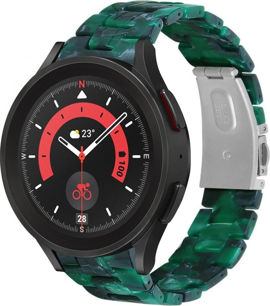 Strap-it Samsung Galaxy Watch 5 Pro Harzarmband (Grün)