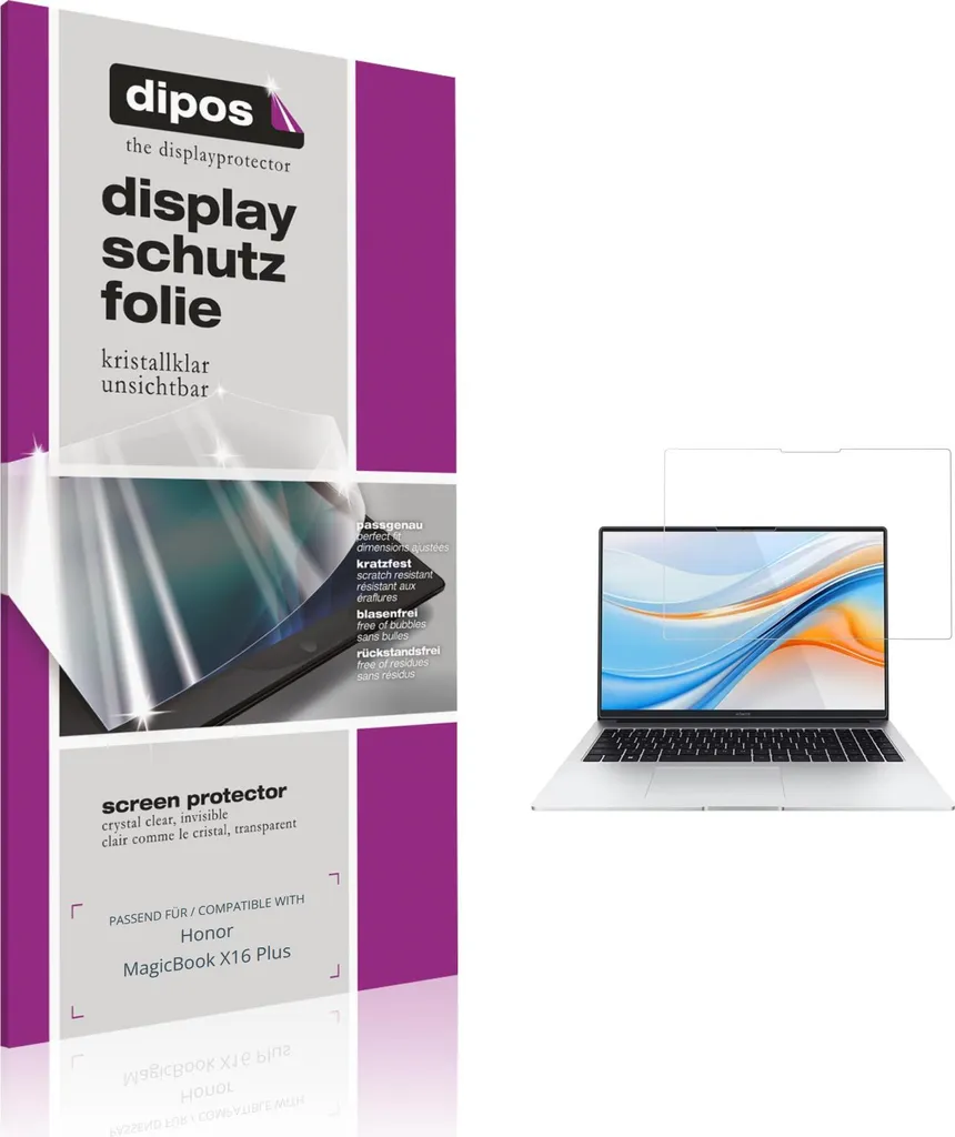 Film protection Honor MagicBook X16 Plus pour un écran sans trace