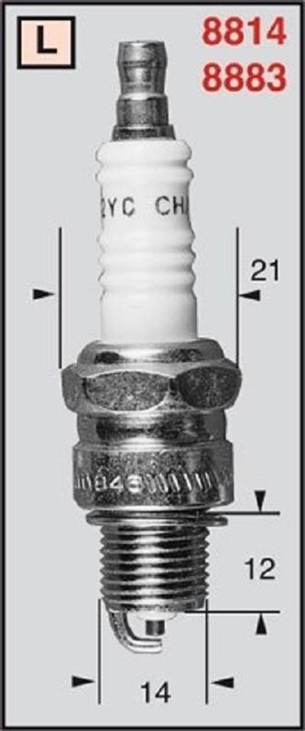 Candela di accensione CHAMPION OE064/T10 Immagine del prodotto 