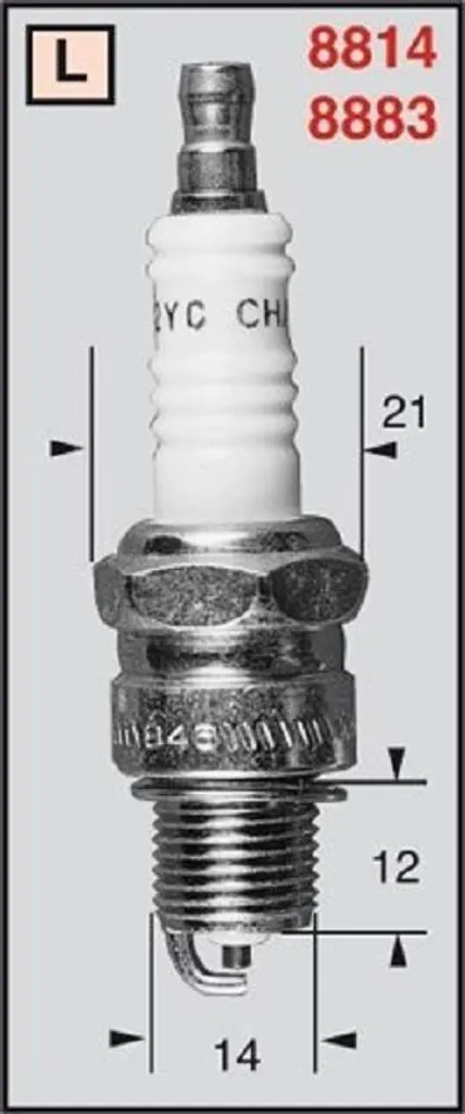 Candela Storica CHAMPION OE064/T10 RL82YC per Auto e Moto Epoca