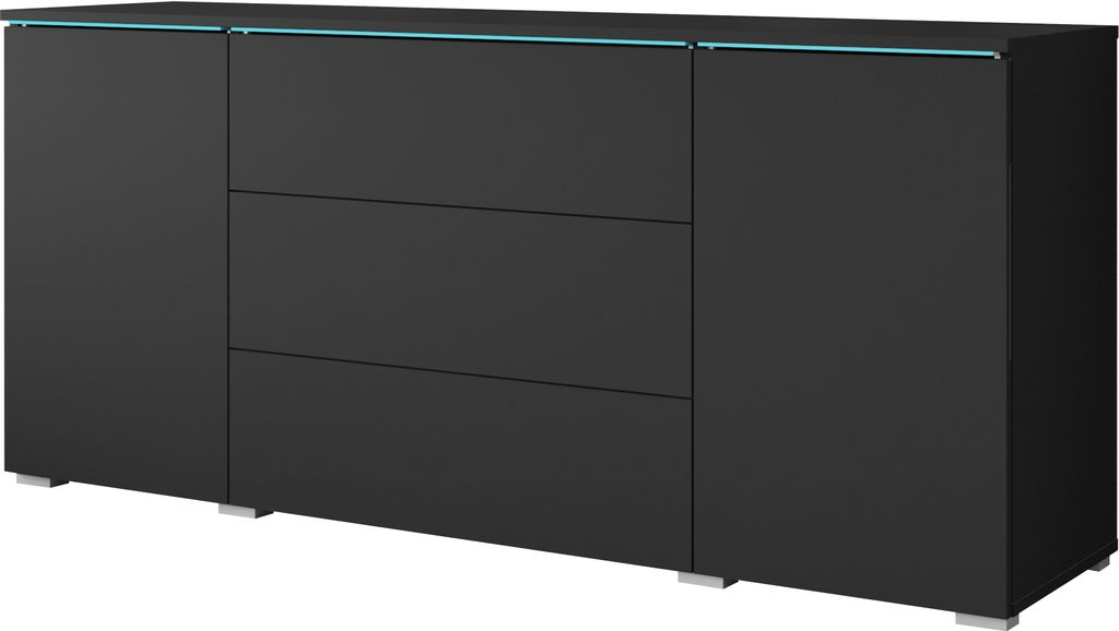 MINIO go for it, komoda "VEVE", 150 cm, černá barva Obrázek produktu 