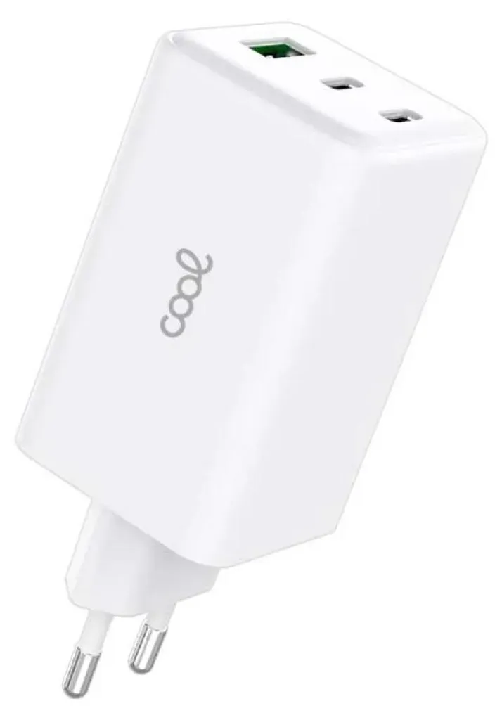 Chargeur mural Cool X3 USB-A et USB-C design transparent universel