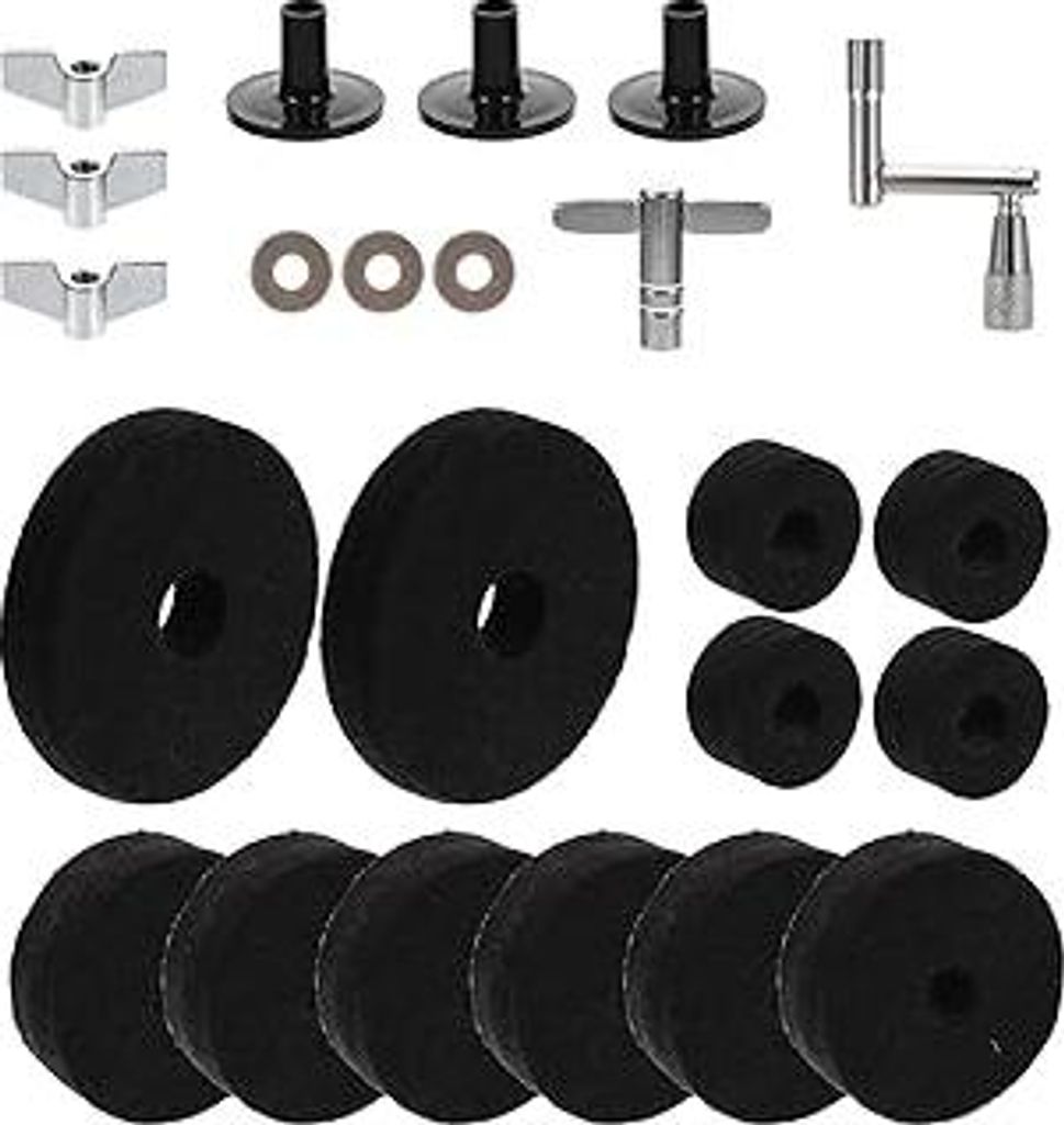 Filzunterlage für Schlagzeug Beckenunterlage aus Hochwertigem Filzmaterial Strapazierfähige Filz-beckenunterlage Praktische Schlagzeugunterlage f...