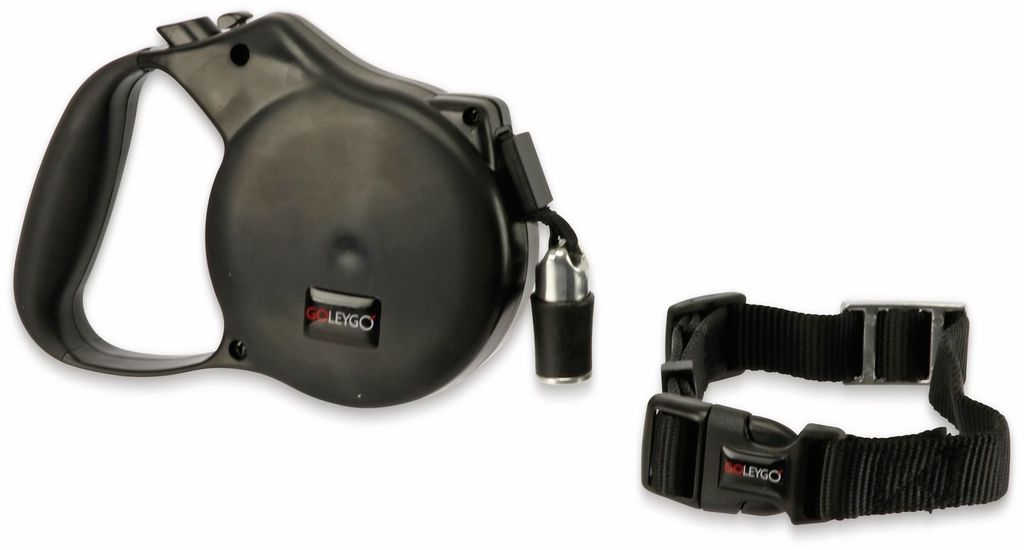 GoLeyGo Hundeleine & Halsband Vario S/M schwarz Produktbild 