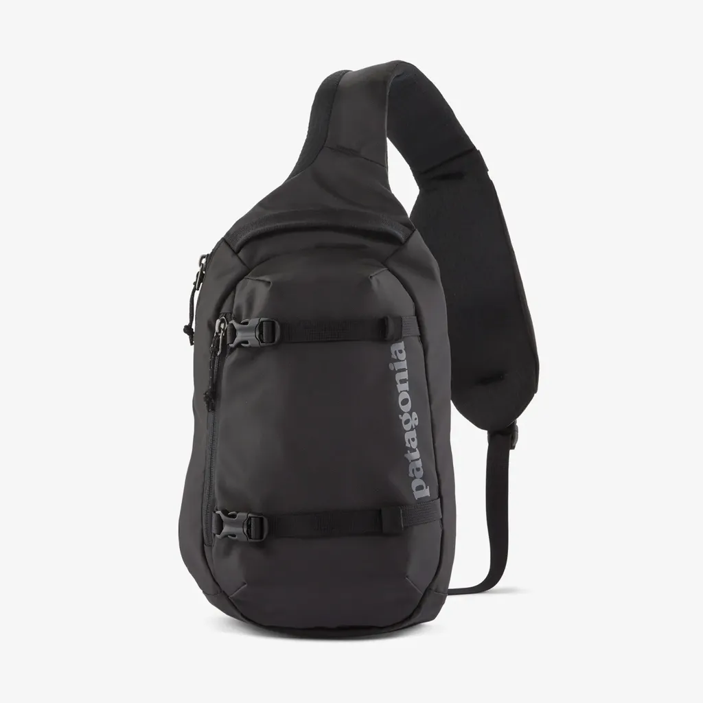 Patagonia Atom Sling 8L Noir - Sac Ergonomique et Déperlant en Nylon