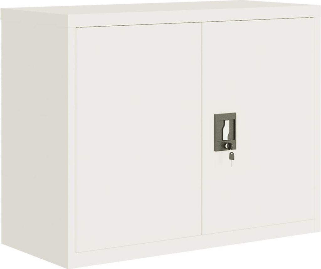 Aktenschrank Weiß 90x40x70 cm Stahl