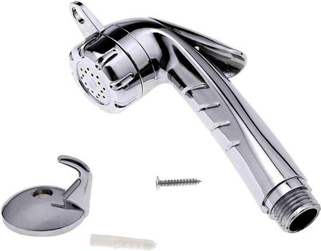 Handdouche mit 1/2 Zoll-Knopf, Camping-Handdouche, Chroom