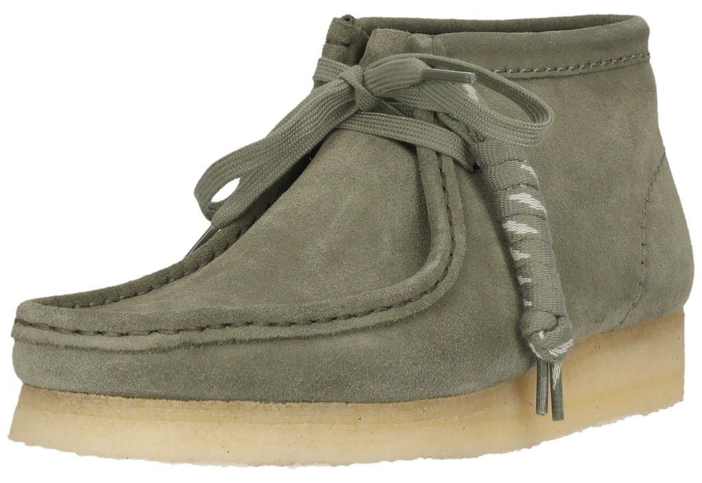 Clarks Originals Schnürschuhe Wallabee Boot. Khaki/Green Produktbild 