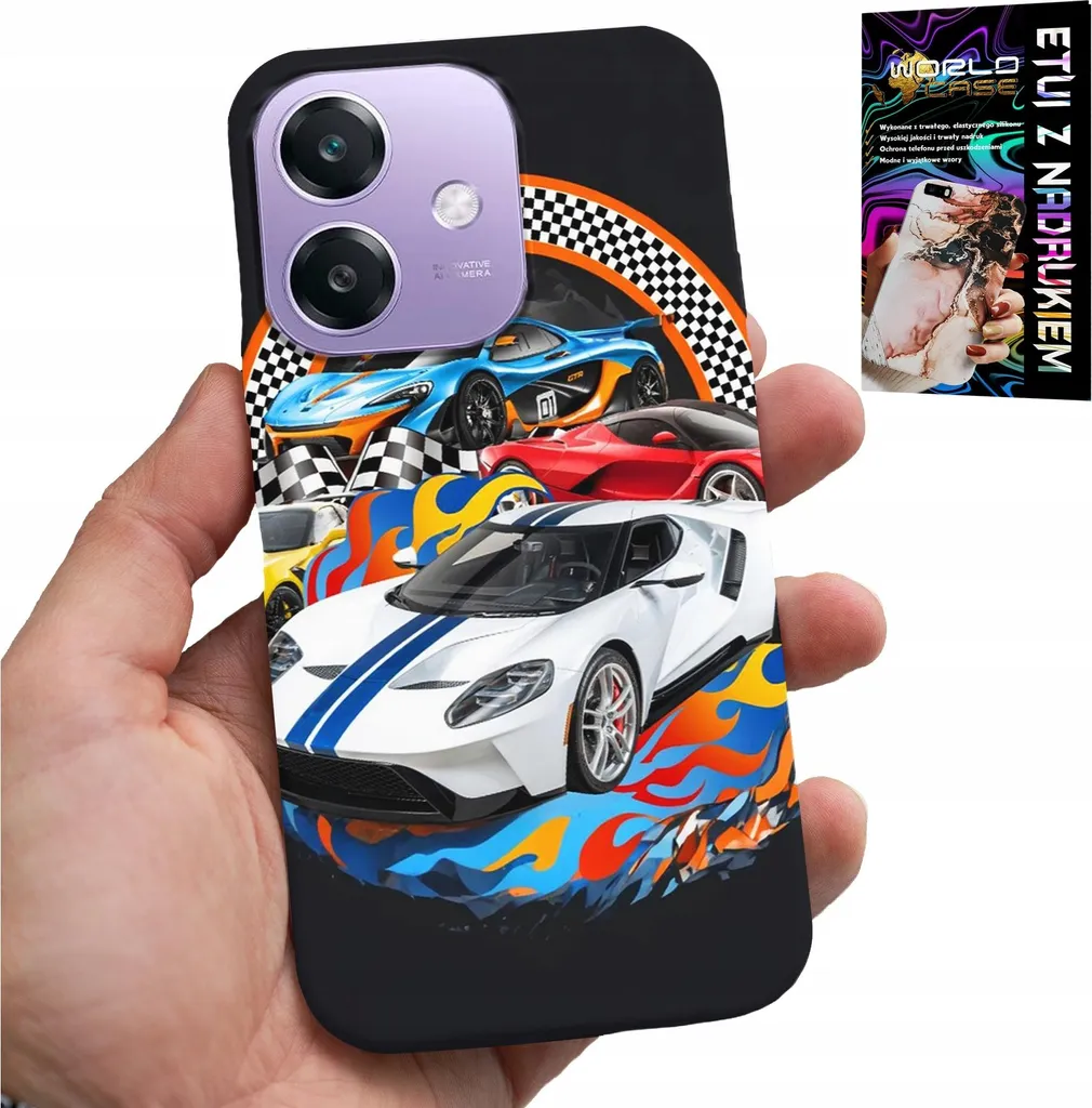 Custodia Oppo A40M Auto Sportive con Pellicola Vetro - Full Protection
