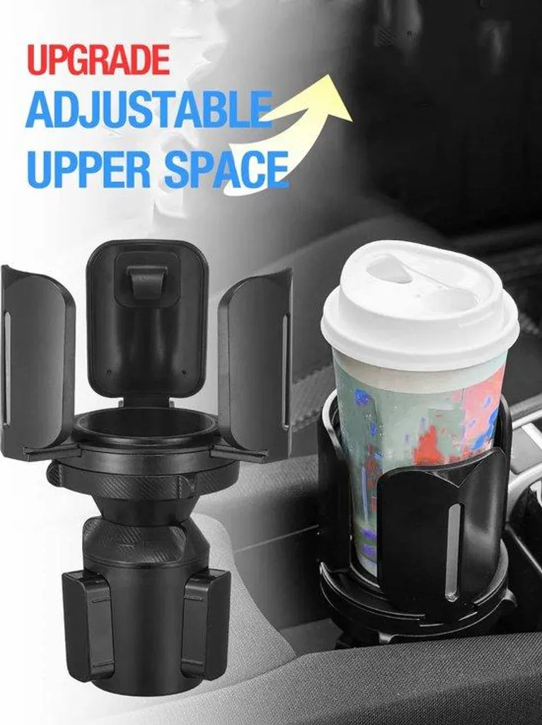 Support smartphone universel antichoc noir pour coque de protection large