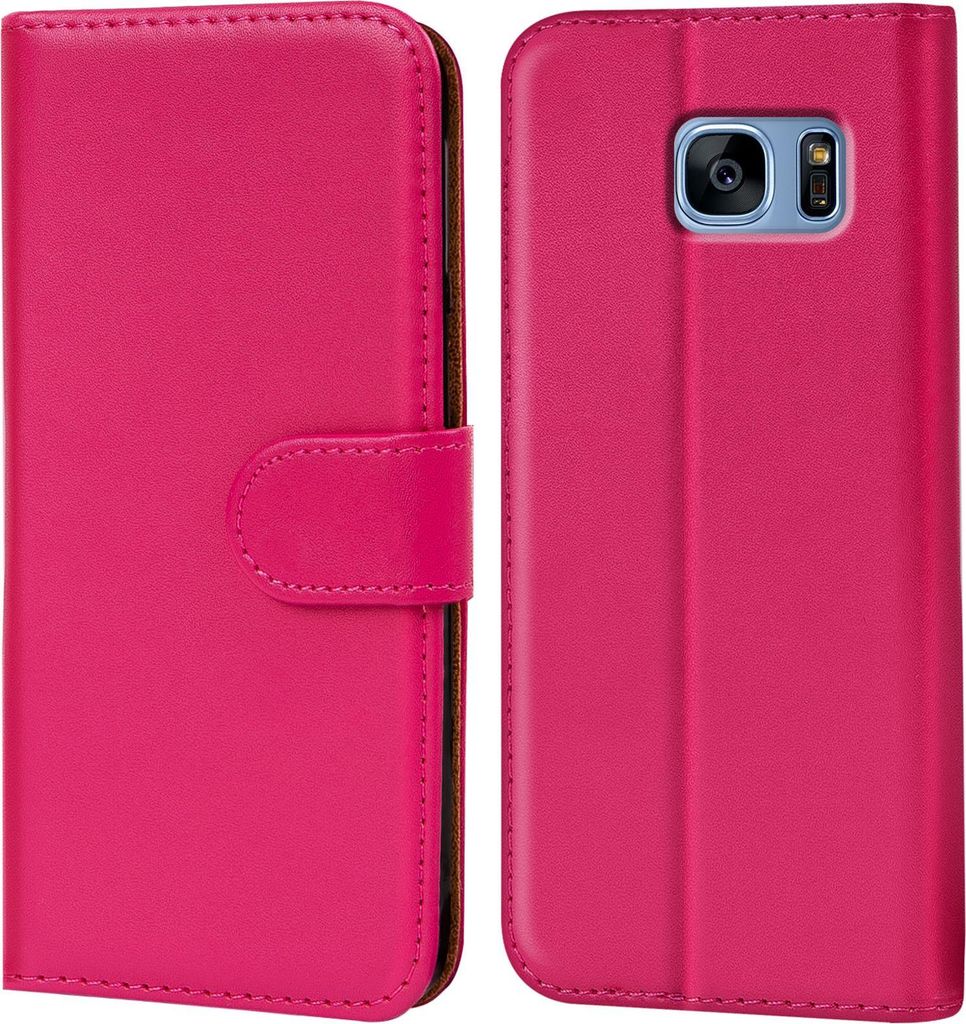 Book Case für Samsung Galaxy S7 Edge Hülle Tasche Flip Cover Handy Schutz Hülle