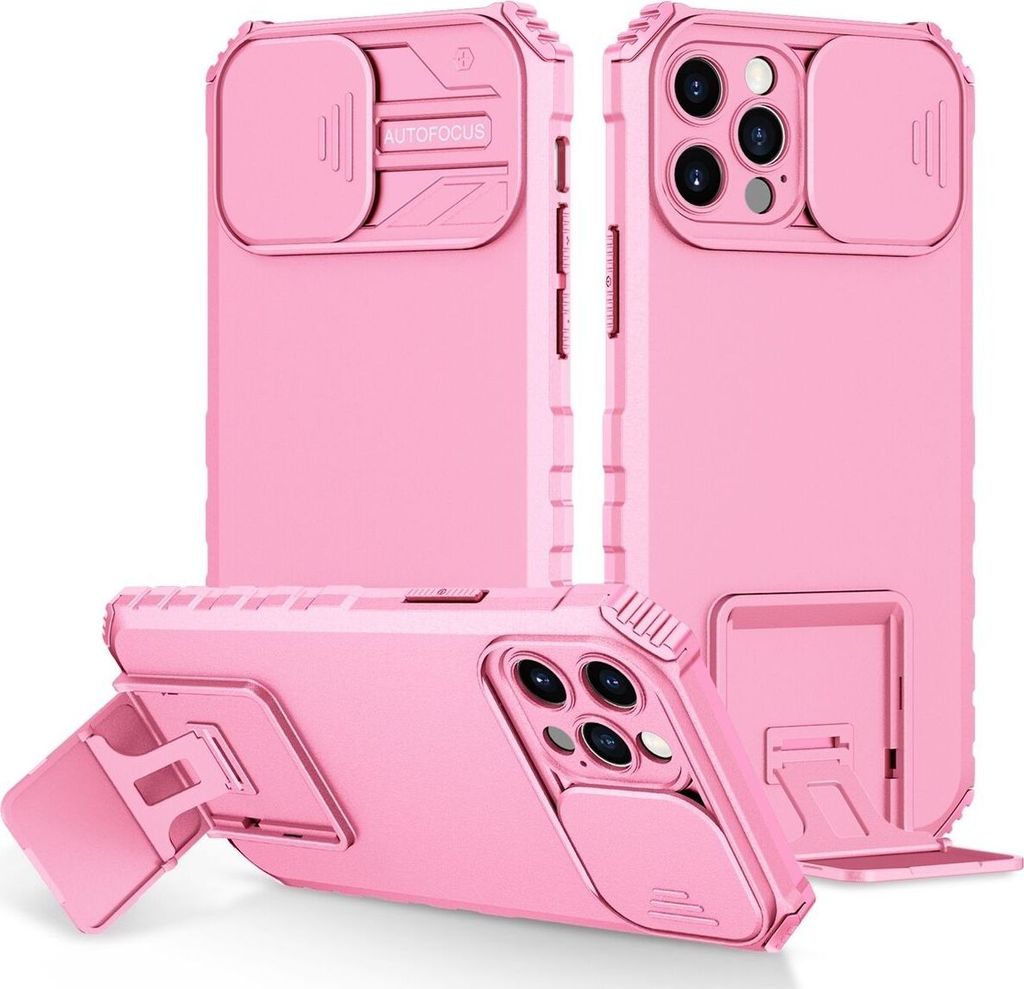 König Design Hülle kompatibel mit Apple iPhone 15 Pro Kunststoff Soft Handyhülle - Handy Case Rosa