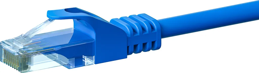 Cavo di rete CAT 6 U/UTP - 1 metro - blu - CCA