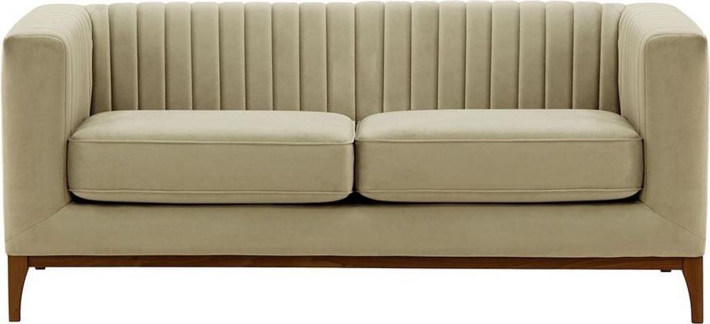 Zweisitzer-Sofa Slender Wood-Velluto 3-dark oak