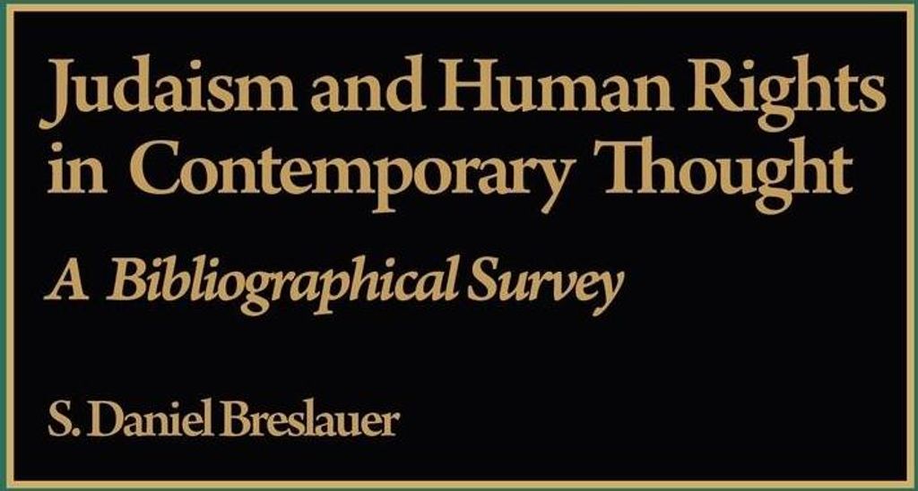 Judaism and Human Rights in Contemporary Thought