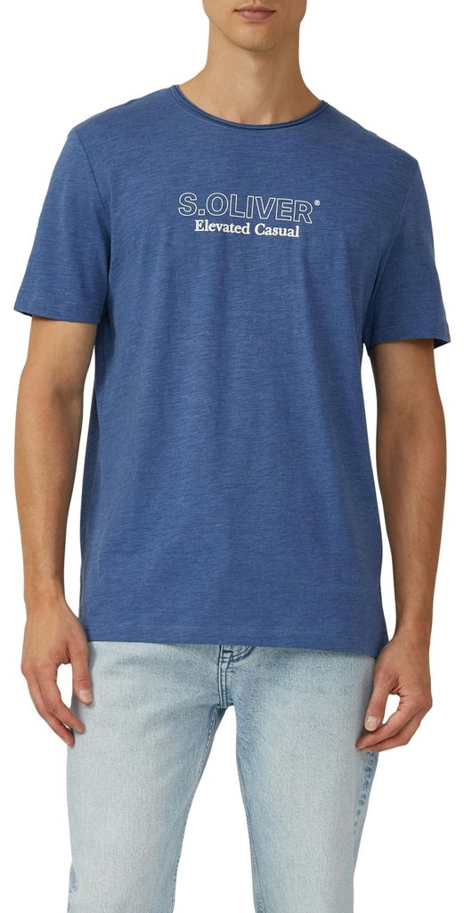 s.Oliver T-Shirt Regular Fit mit markantem Frontprint und klassischem Rundhalsausschnitt