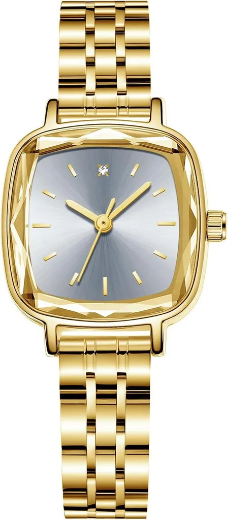Orologio Piccolo Rettangolare Donna - Bracciale Elegante Acciaio Inox