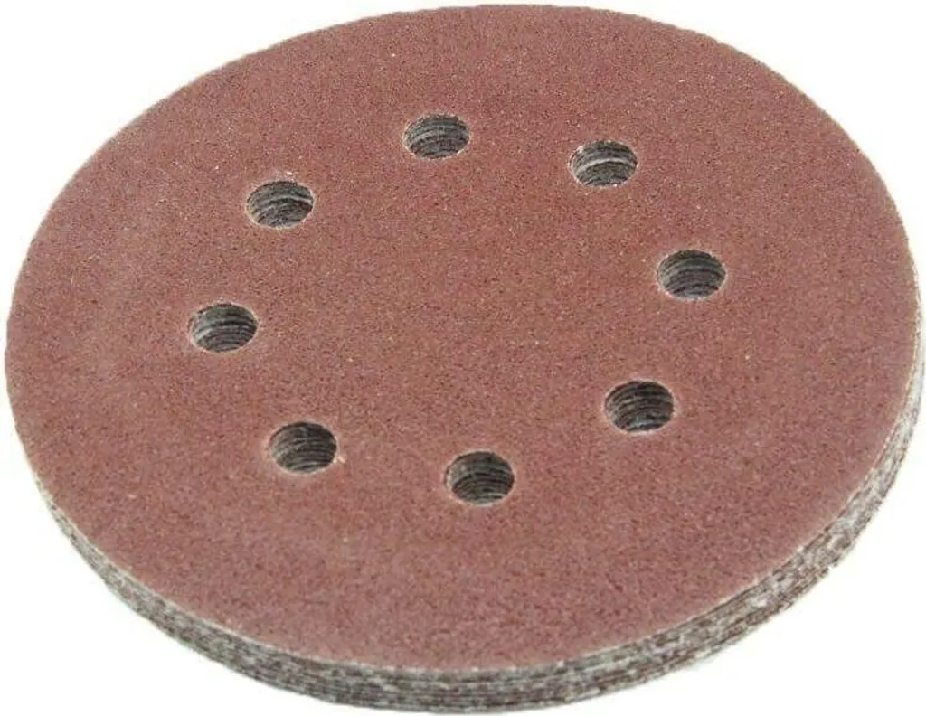 Dischi abrasivi 125mm velcro 8 fori eccentrici fogli di carta abrasiva grana 40 100 pezzi