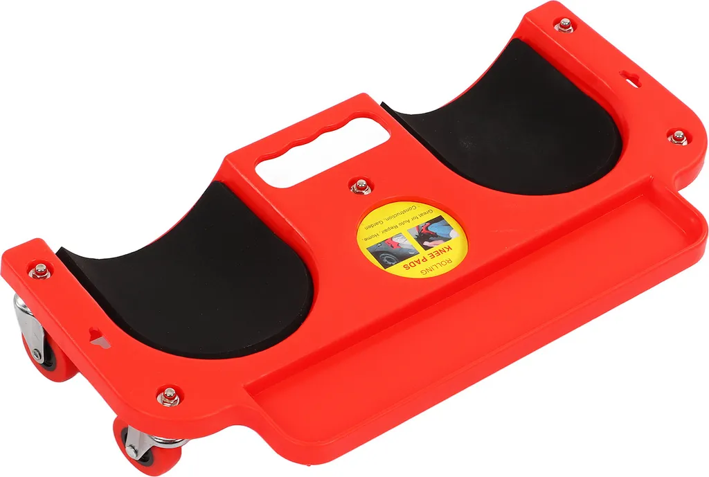 Genouillère roulante de protection avec plateau de rangement amovible