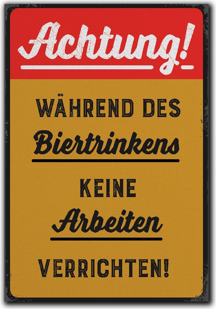 LANOLU Kühlschrankmagnete lustig- Während des Biertrinkens -lustige Magnete mit Sprüchen und witzigen Motiven 8x5,5cm