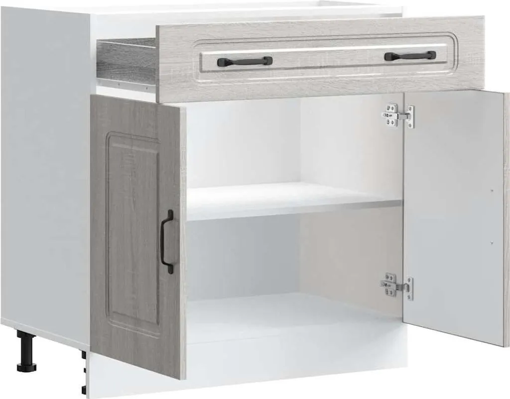 Base per cucina Kalmar Grey Sonoma in legno - 5