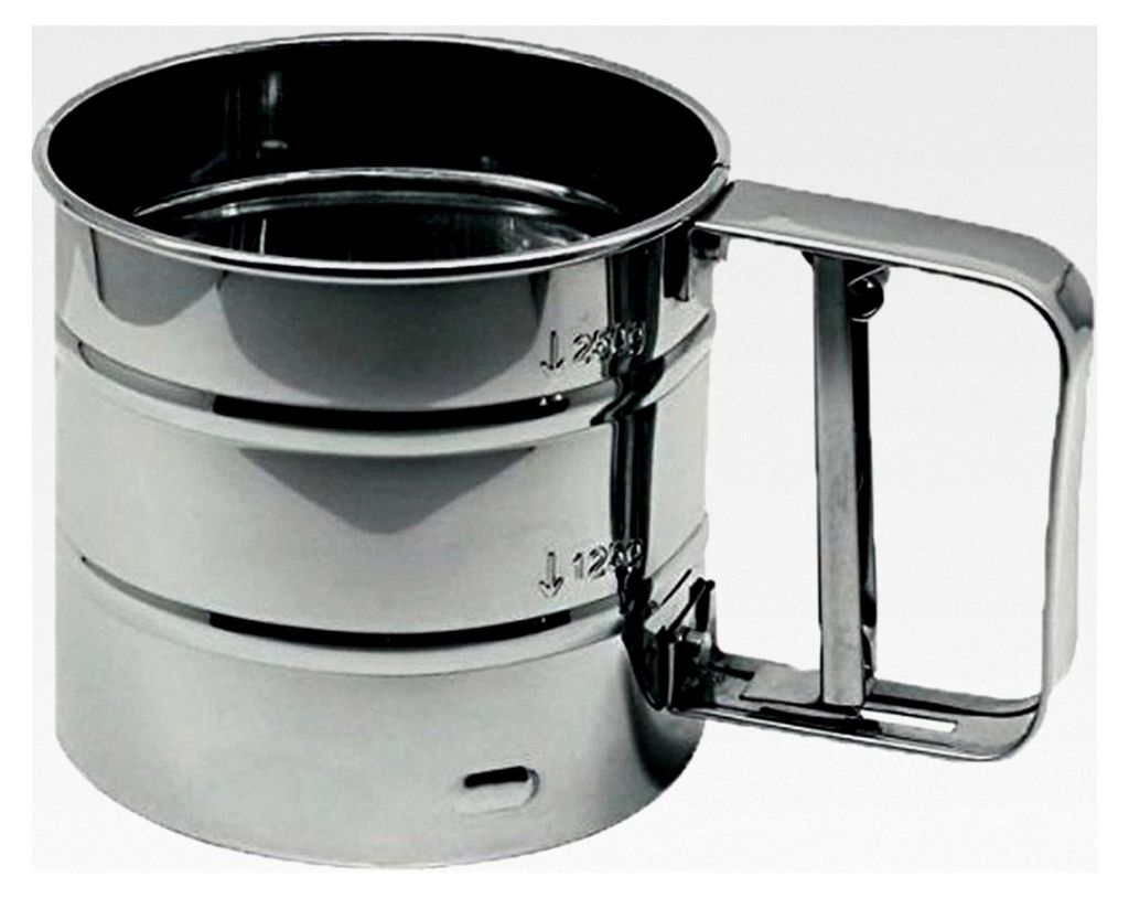Einhandsieb für Patisserie, Silber, 4,13 x 3,54"
