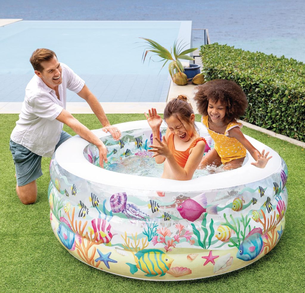 CYSJ Piscine Gonflable, Piscine Gonflable Enfant, Pataugeoire Ronde 3 Boudins, 100% Sûr Non CYSJ Piscine Gonflable, Piscine Gonflable Enfant, Pataugeoire Ronde 3 Boudins, 100% Sûr Non