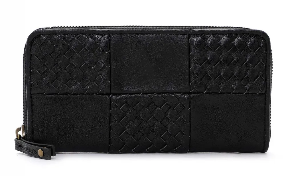 SURI FREY Bly Zip Around Wallet Nero - Portafoglio Donna Capiente
