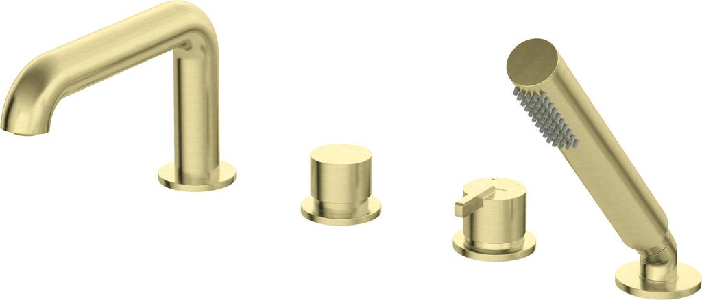 4-hole bathtub mixer with shower set