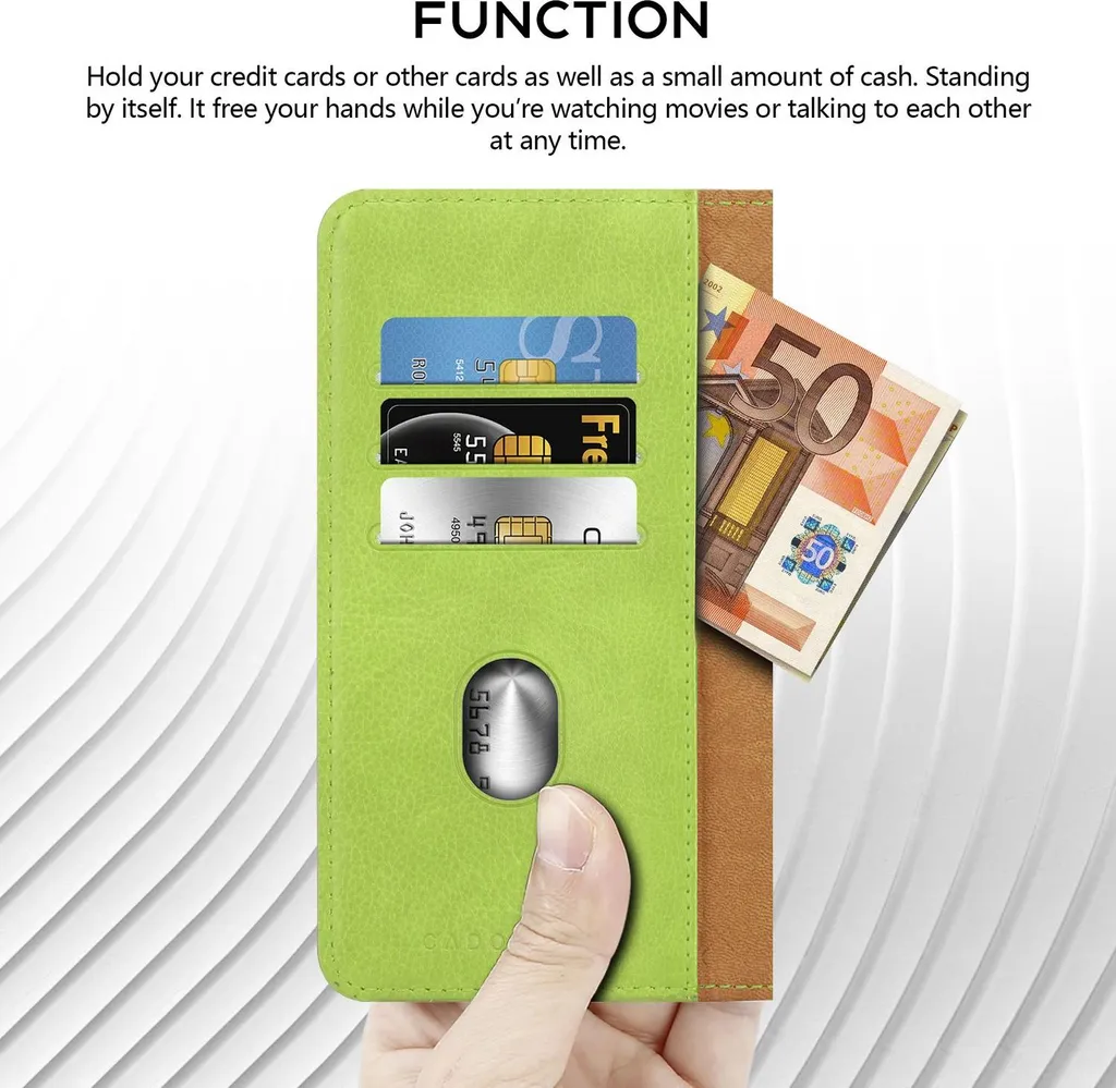 Custodia Libretto Realme 10 4G Verde Cadorabo - Elegante Cover Portafoglio - 5