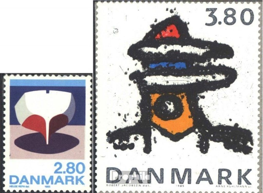 Briefmarken Dänemark 1985 Mi 851-852 (kompl.Ausg.) postfrisch Zeitgenössische Kunst I