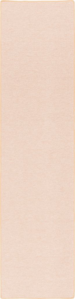Feinschlinge Schlingenteppich Velours Teppich Läufer Modern Einfarbig, Größe:100x300 cm, Farbe:Sand