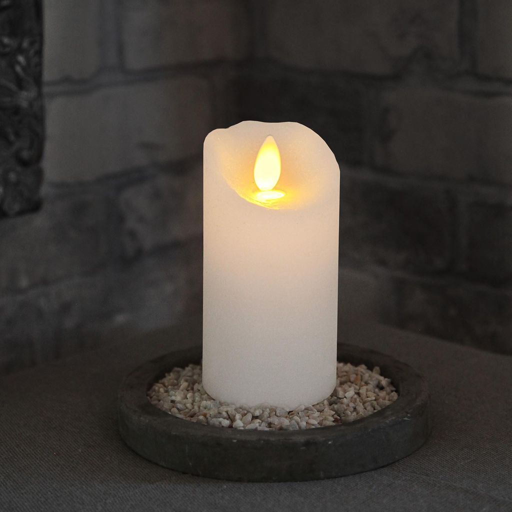 Świeca Led woskowa GLOW biała 10cm Zdjęcie produktu 