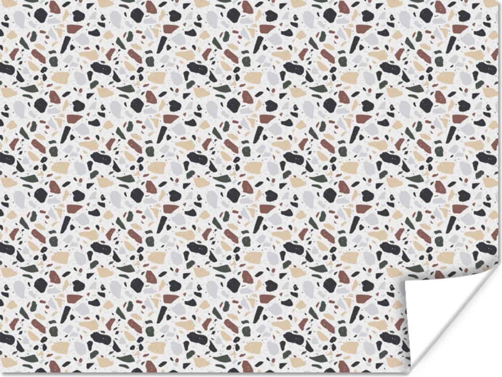 MuchoWow Poster Textur - Terazzo - Muster 40x30 cm - Plakate für die Wände - Poster Wohnzimmer