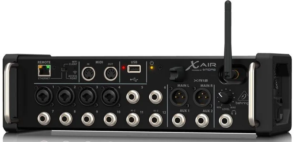 Console Behringer XR12 pour mixage sans fil sur iPad et tablette Android