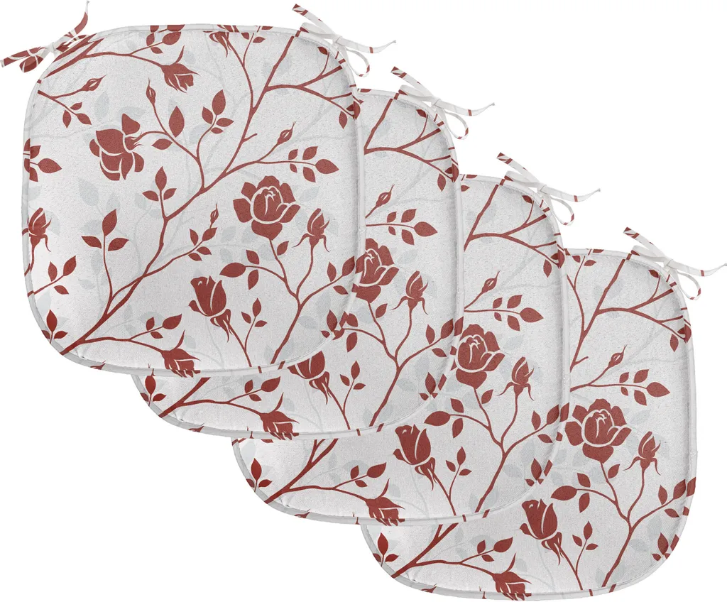Coussins de Chaise Anti-Taches 40x40 cm Lot de 4 Assises Déperlantes