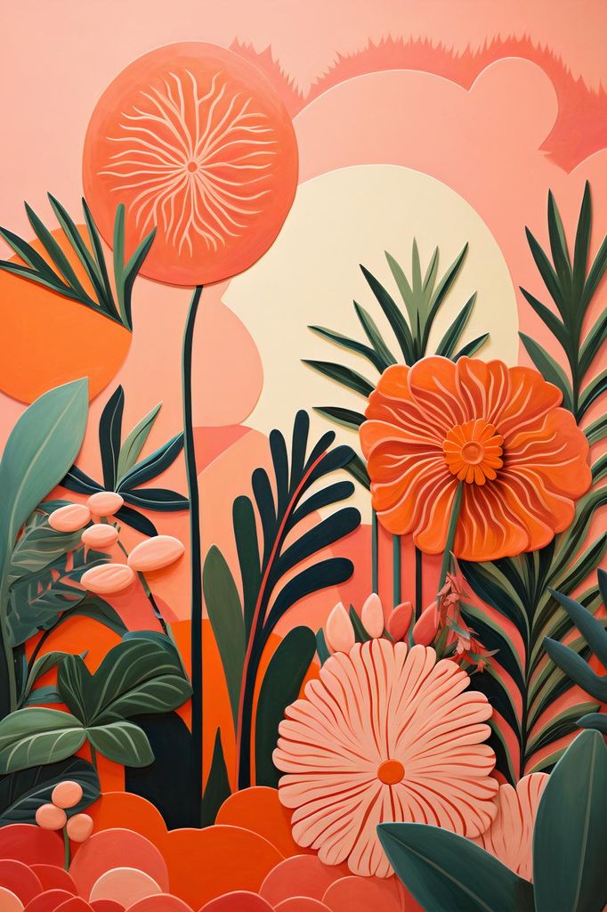 Poster 20x30cm Korallen Garten