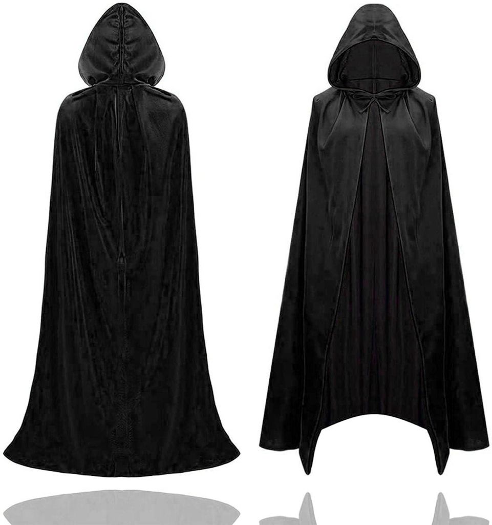 Costume da vampiro per Halloween travestimento nero per Immagine del prodotto 