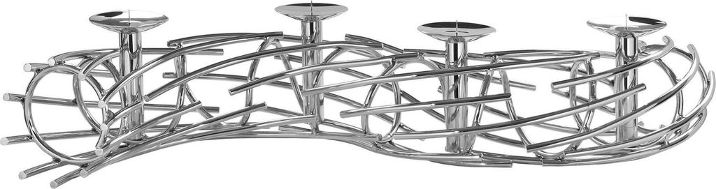 Fink Kerzenleuchter  silberfarben Aluminium, Edelstahl , Produktbild 3