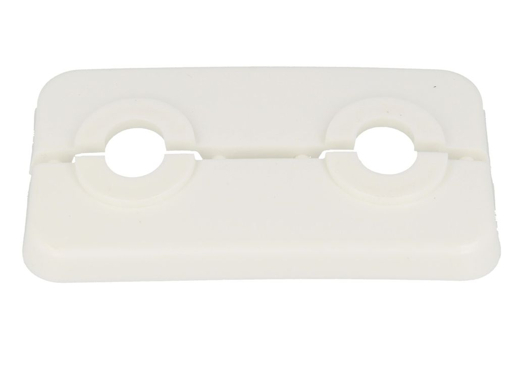 STEDO Doppel-Scharnierrosette Rohrabstand 50 mm, Loch 12 mm Produktbild 2