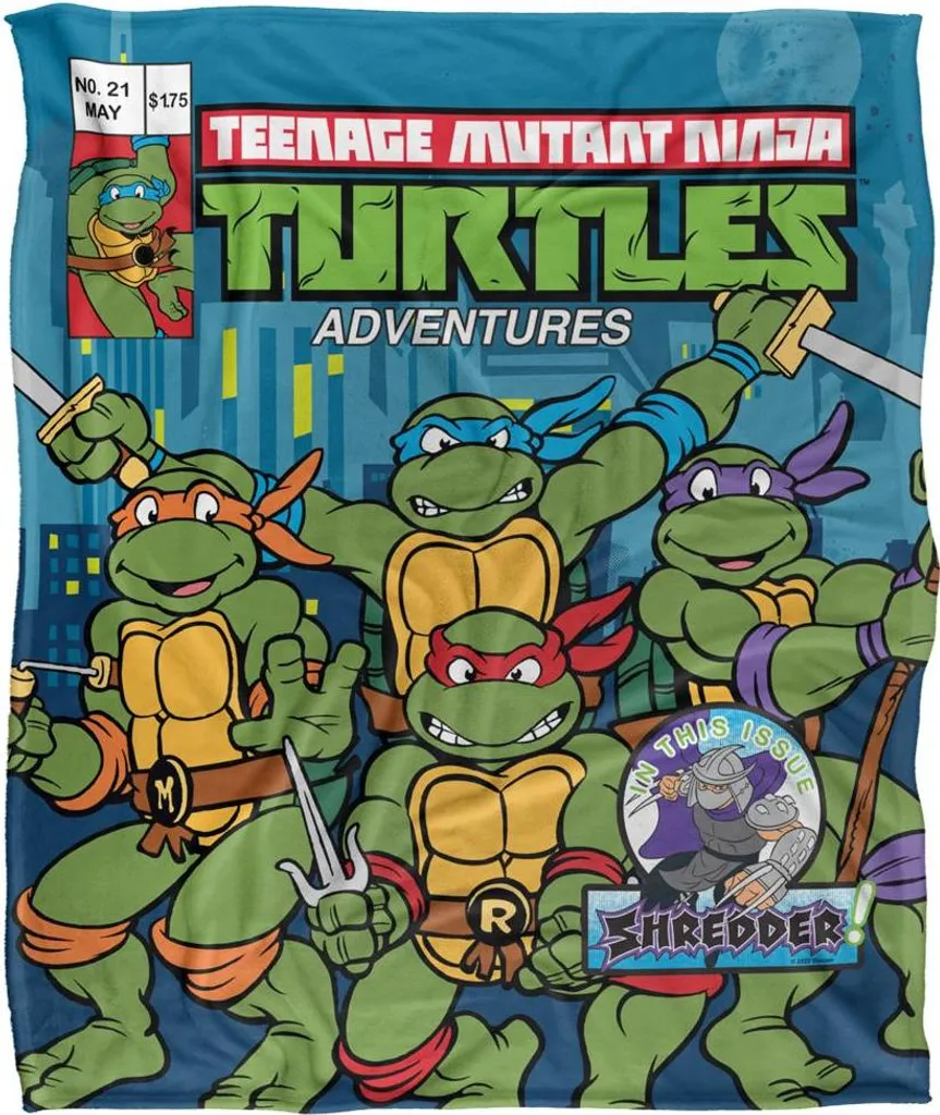 Couverture Chaude TMNT Comic Cover 21 - Plaid Anti-Froid Soyeux TV24875